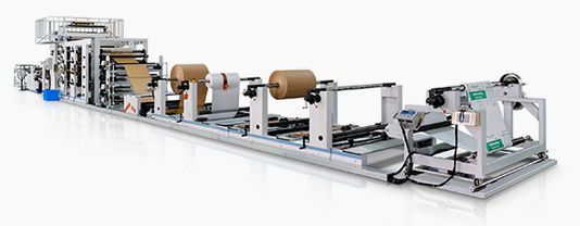 Máquina tubeira para saco valvulado (Corte nivelado)