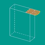 Saco valvulado de papel Kraft com entalhe do polegar