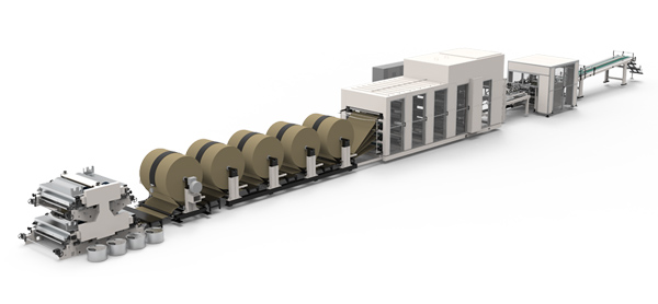 Máquina tubeira para saco valvulado (Fundo colado escalonado e nivelado), ZT1962S