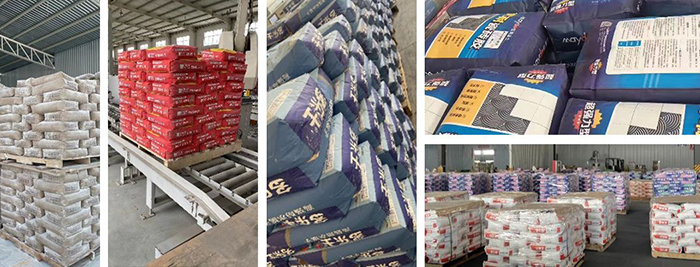 Sacos valvulados carregados