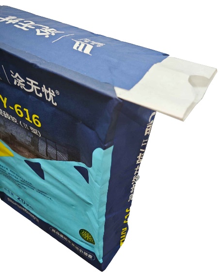 Saco de papel valvulado Kraft com entalhe do polegar